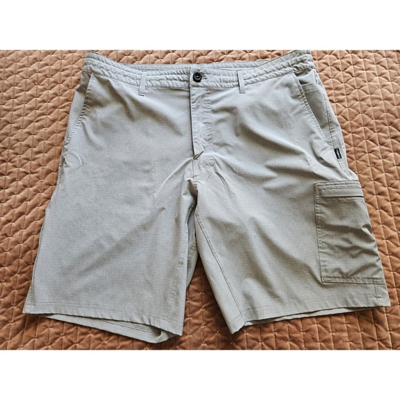 O'Neill Other - O'Neill Crossover Men's Gray Lightweight Cargo Shorts RN85773 Drawstring, Sz 38
